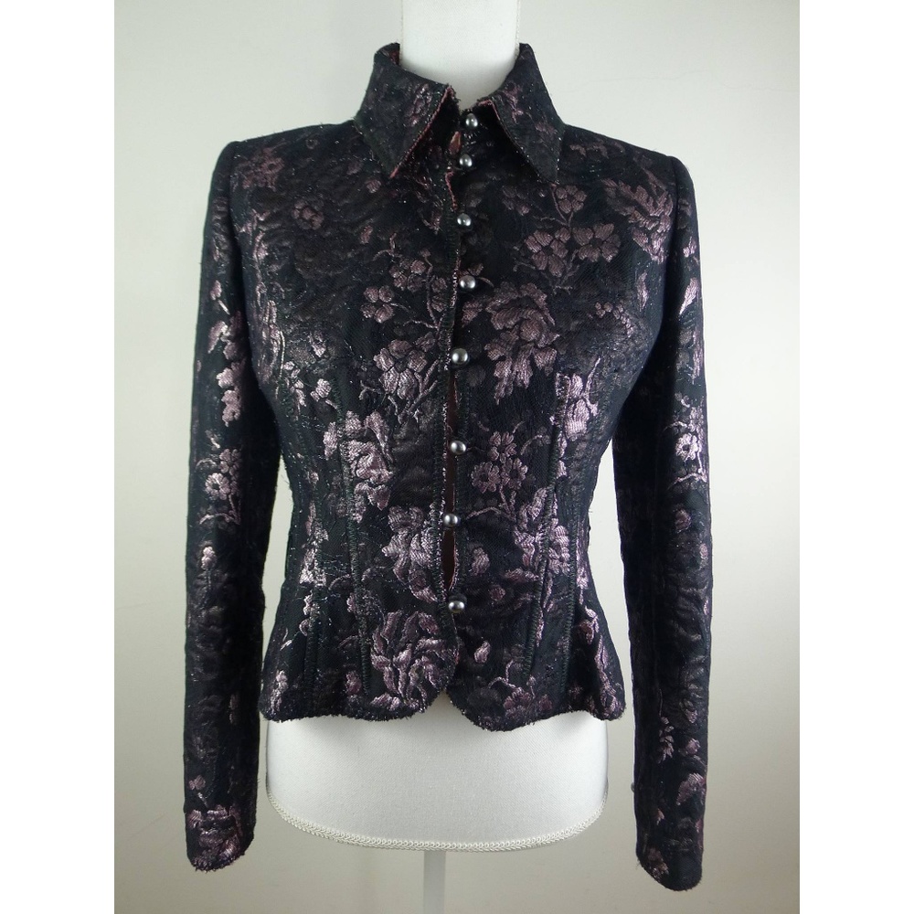 Vintage Loulou De La Falaise Black / Pink Jacket S